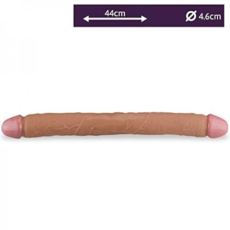 Realistischer Double Dong in XXL - Dunkel