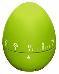 Kitchen Craft Colourworks Timer - Mechanical - Egg - Green