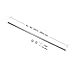 Umbra 244925-410-REM Chroma Tension Rod – Adjustable Tension Curtain Rod for Curtains and Sheer Curtains, 54 to 90 Inches, Nickel