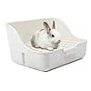 MMBOX-Rabbit-Cage-Litter-Box-Easy-to-Clean-Potty-Trainer-for-for-Small-Animalrabbitguinea-Pigferretwhite MSYU Rabbit Cage Litter Box Easy to Clean Potty Trainer for for Small Animal/rabbit/guinea Pig/ferret/(white)