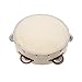 Andoer 6/8/10 inch Hand Held Tambourine Drum Bell Birch Metal Jingles Percussion Musical Educational Toy Instrument for KTV Party Kids Games (6 inch)