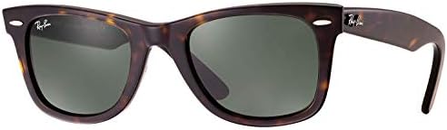 New Ray Ban RB2140 902 Wayfarer Tortoise Frame Crystal Green Lens 54mm  Sunglasses Sunglasses - Indress