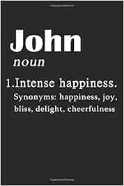 John Definition Personalized Name John Notebook  John Journal  Diary