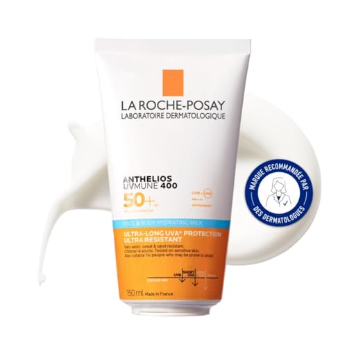 - Anthelios UVMune 400 - Lait Solaire SPF 50 - Enrichi en Beurre de Karité - Protection Solaire Contre les UVA/UVB - Soin Visage et Corps Pour Peaux Sensibles à Tendance Atopique