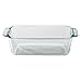 Pyrex Basics 1.5 Quart Clear Glass Loaf Dish with Red Plastic Lid, Bread and Meatloaf Pan - Includes Bamboo Hot Pad by Andalus