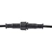 MOKUNGIT 10Pairs 4 Core 4pin Black Pigtail Plastics Waterproof IP65 LED Connector Male Female 40cm/pair Applicable 0.2mm² 15mm Nut for LED Light