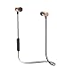 Bluetooth Headphones, Wireless Sports Headset with Microphone Magnetic and Sweatproof Earbuds Noise Cancelling and Stereo Earphones for Workout Gym Running (Gold)