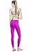 TM-YP06-PPL_Small J-DEM Tesla Women's Yoga Pants Slimming Fitness Leggings w Hidden Pocket YP06