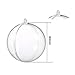 Auihiay 20 Pack 80mm Christmas Clear Ornaments Ball and Various Accessories for DIY Christmas Tree Balls Baubles Holiday Wedding Party Home Decorations
