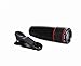 WONBSDOM Universal 12X Zoom Clip-On Aluminum Telephoto Manual Focus Telescope Camera Lens Phone Lens (Black) with Tripod + Retractable Phone Holder + Microfiber Cleaning Cloth for iPhone 4S 5 5S 5C 6 iTouch iPad Samsung Galaxy S3 S4 S5 S6 Note 2/3/4 HTC Nokia Sony,etc.
