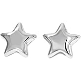 20GA Stainless Steel Large Star Stud Earrings, Sold as a Pair