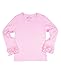 RuffleButts® Little Girls Ruffled Long Sleeve Undershirt Tee