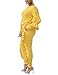 Subtle Flavor Women 2 Pieces Outfits Puff Sleeve Top and Long Flounced Pants Sweatsuits Set Tracksuits