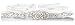 E-Clover Bridal Crystal Rhinestone Wedding Dress Sash Belt With Ribbon (Off White)