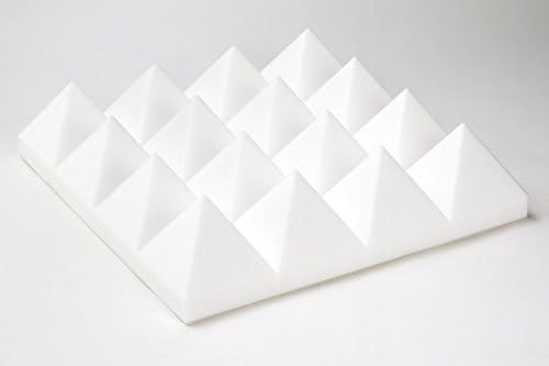 Acoustic Foam provides better soundproofing Prime Condition. use in recording studios, control rooms, Offices home studiProfesional Acoustic Foam 3" Thick ivory Pyramid Style 4ft X 6ft Sheet (24 Sqft)
