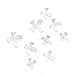 Umbra 1008099-660 Wallflower Adhesive Wall Decor, Set of 10, White