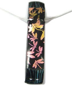 4" X 4" Dichroic Cyan / Red On Thin Clear Glass - 90 Coe