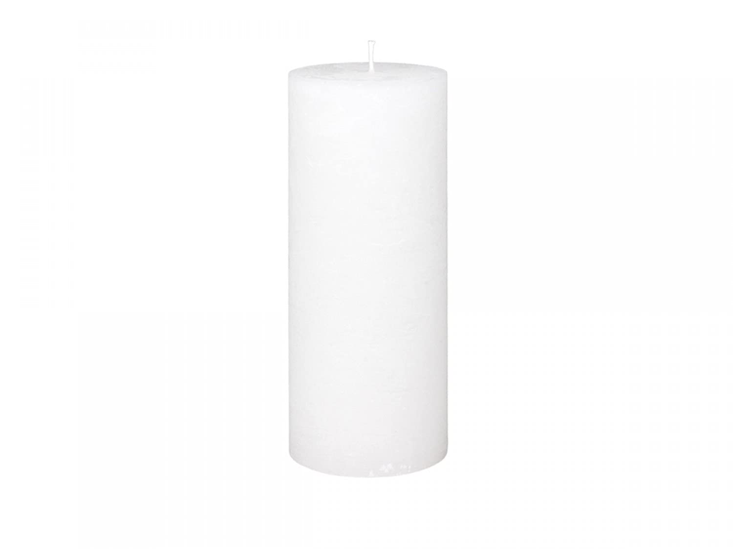 Chic Antique Macon Rustic Pillar Candle in Various Sizes 100% Paraffin Long Burning Time (White, 25 x 10 cm) — image 1