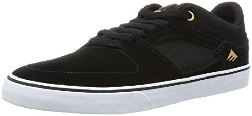 Emerica Men's THE HSU LOW VULC Shoe, black/white, 13 Medium US