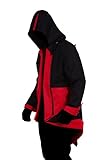 iFigure Cosplay Costume Hoodie Jacket for Adult and Child Black & red