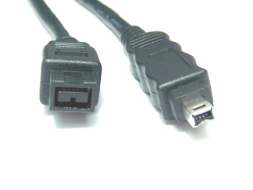 Micro Connectors, Inc. 6 feet Firewire Cable 1394B 9 Pin to 4 Pin (E07-241)