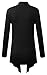 URBAN K Women's Short, Long, & 3/4 Sleeve Open Front Drape Hem Lightweight Cardigan Regular & Plus Size
