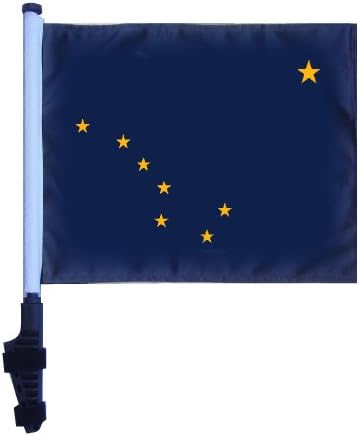SSP FlagsAlaska Golf Cart Flag EZ On & Off Bracket