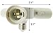 Uniox 3 in 1 Lamp sockets Adapter,Medium Base E26 / E27,Lampholder Horizontal Splitter White
