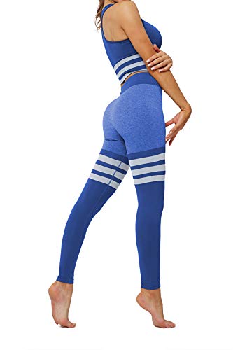 Pau1Hami1ton Vrouwen Yoga Broek Streep Naadloze Leggings Fitness Workout Running Panty GP-27 - Image 7