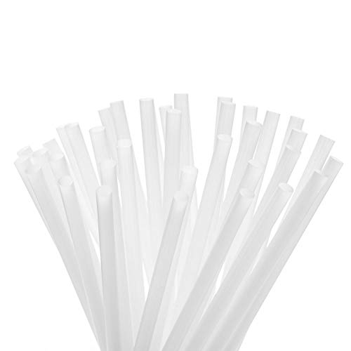 Compostable Plant-Based Drinking Straws - Unwrapped Bulk Pack of 300 - Plastic Alternative Corn-Starch Based Straws for Beverages, Smoothies, Drinks - Biodegradable, Long-Lasting Straw