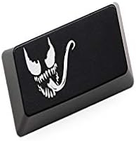 North cool Key Cap Back Button Red Black Venom Mechanical Keyboard Personality Light Key Cap (Color : Black)
