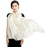 RIIQIICHY Silk Scarf for Women Feeling Silk Sunscreen Long Large Lightweight Satin Shawl Wrap Headscarf