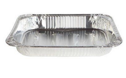 12 Pack Large Rectangular Foil Roaster Pans, 18 by 13.5 by 2.75