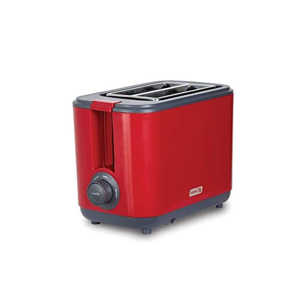 Dash 2 Slice, Extra Wide Slot Easy Toaster with Cool Touch + Defrost