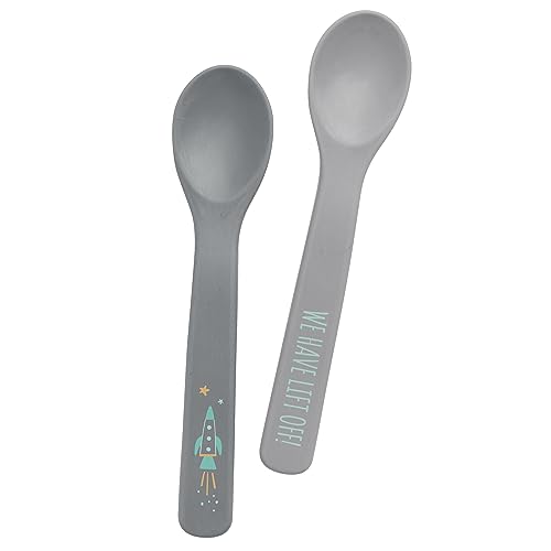 Stephen Joseph Baby Silicone Spoon Set, First Stage Feeding Spoons for Infants,…