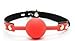 Gag - Soft Silicone Ball Gag - The Beginner Gifts for BDSM Fetish Sexy Bondage Restraints (color: red)(Pack of 1)by centstar