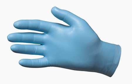 Disposable Gloves, Nitrile, L, Blue, PK50