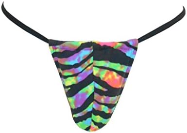 Mens Sexy BH G-String Thong Swimsuit / Undergarment MultiZebra Sizes SM