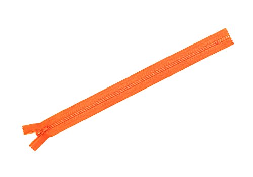 Y.K.K フラットニットファスナー 50cm 10本入 523オレンジ FN50-523