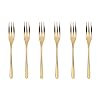 Sambonet Set met 6 vorken Dolce knop PVD goud