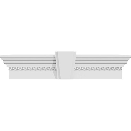 Ekena Millwork CRH09X98KA-EG 98" Bottom 104 1/4" Top Width x 9" H x 1" P Crossh…