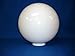 12 inch White Acrylic Plastic Light Round Pole Post Globe Lamp Fixture C