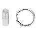 Ritastephens Sterling Silver Wide Shiny Huggie Polished Hoop Earrings, 14.5mm
