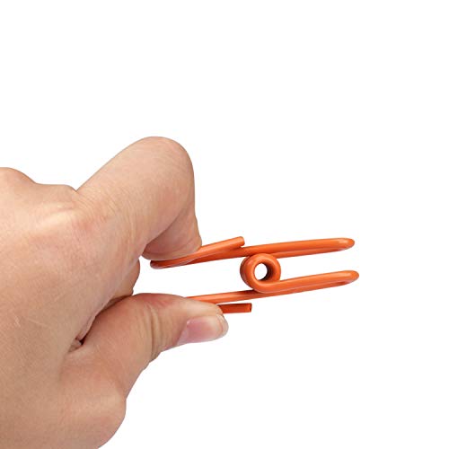 FASOTY Pack of 30 Multipurpose Clothesline Clips Utility Clips Steel Wire Clips Bag Clips Mix Colors - Thumbnail 2
