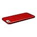 JISONCASE iPhone 7 Case Genuine Leather Hard Back Case Slim Fit Protective Cover Snap on Case for iPhone 7 [Red]-JS-IP7-02A30
