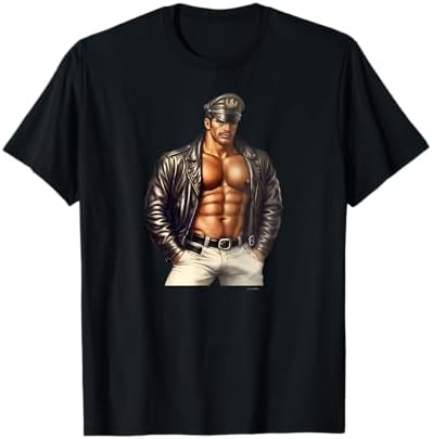 Tom of Finland Easy Rider T Shirt (Gay, Leather Pants, Motorcycle