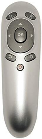 Lcyyo@ PR-07 Mini Portable 6D Multifunctional 2.4G Wireless Red Laser Pointer Air Mouse Remote Control for Teaching Training Show Business Meeting Using (Grey)