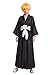 SSJ Kimono Robe Shinigami Bleach Cosplay Japanese Anime (US-L) Black