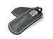 GERmanikure 2pc FINOX Manicure Set with Clippers and Nail File, Grey Leather Case