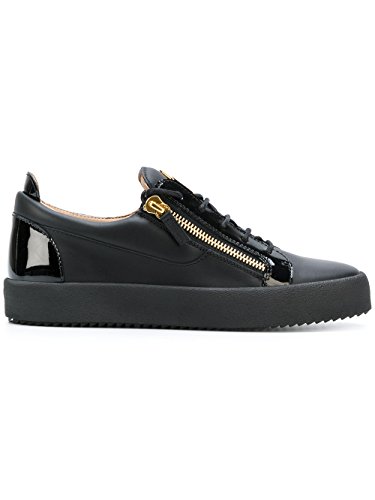 Giuseppe Zanotti Design Men's Ru70000002 Black Leather Sneakers